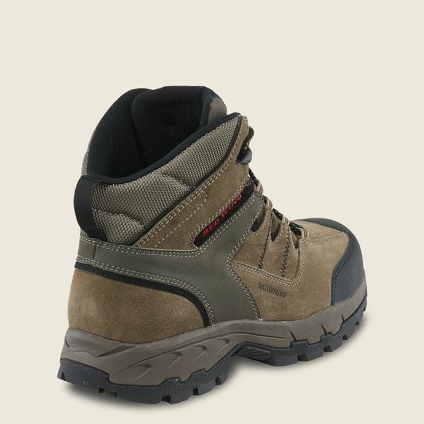 Men's Red Wing TruHiker 6-inch Waterproof CSA Safety Toe Hiking Boots Grey | NZ4802MNF