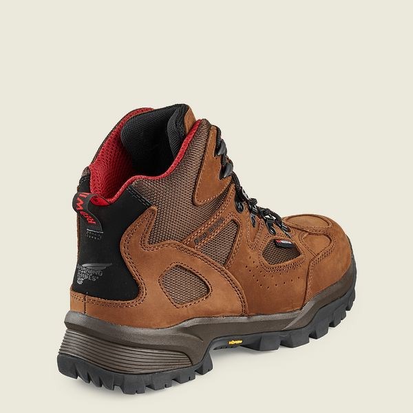 Men's Red Wing TruHiker 6-inch Waterproof Safety Toe Hiking Boots Brown | NZ6301XZL
