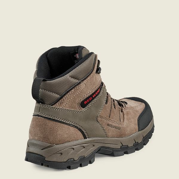 Men's Red Wing TruHiker 6-inch Waterproof Safety Toe Hiking Boots Grey | NZ8450RVO