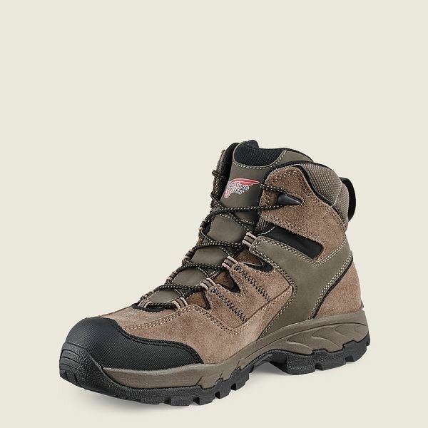 Men's Red Wing TruHiker 6-inch Waterproof Safety Toe Hiking Boots Grey | NZ8450RVO