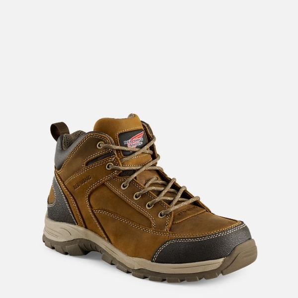 Men\'s Red Wing Truhiker 5-inch Hiker Work Boots Brown | NZ1406WDP