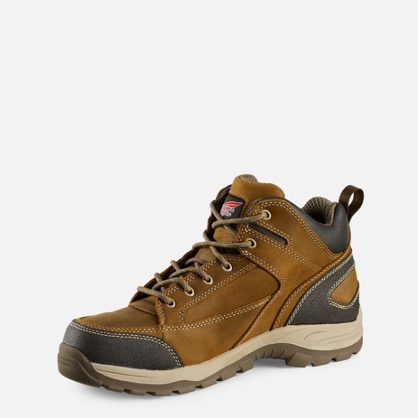 Men's Red Wing Truhiker 5-inch Hiker Work Boots Brown | NZ2875OQT