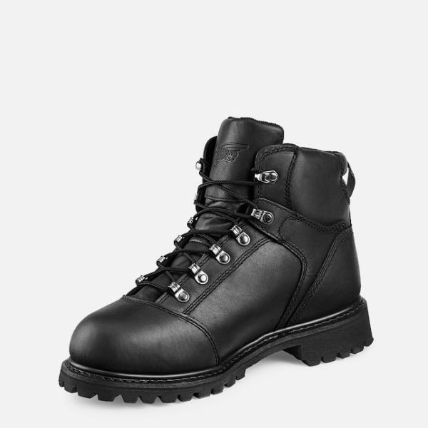 Men's Red Wing Truwelt 6-inch Waterproof Work Boots Black | NZ9378YSL