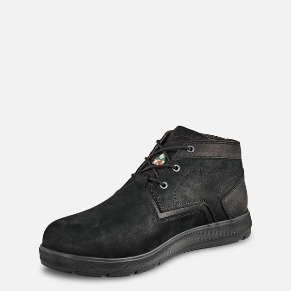 Men's Red Wing Zero-G Lite CSA Chukka Work Shoes Black | NZ2580KTL