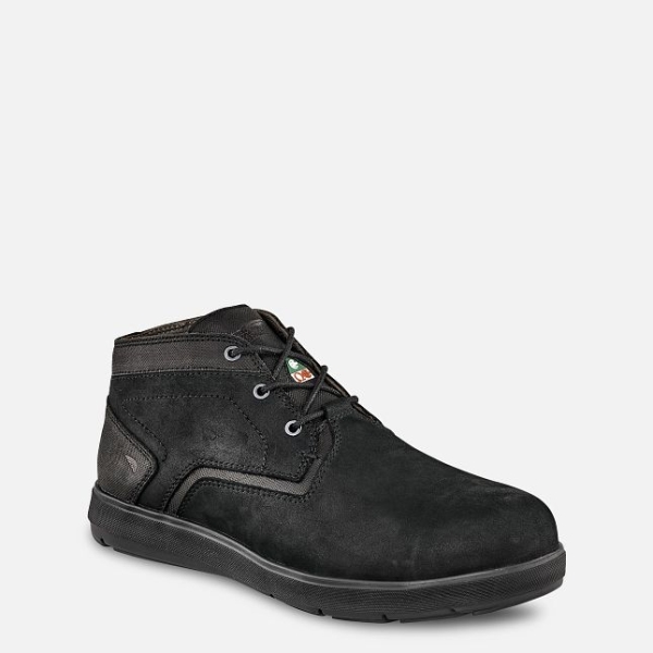 Men\'s Red Wing Zero-G Lite CSA Chukka Work Shoes Black | NZ2580KTL