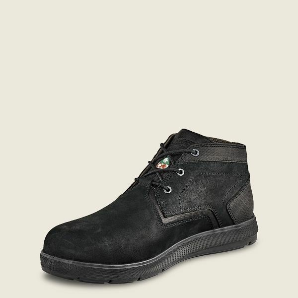 Men's Red Wing Zero-G Lite CSA Safety Toe Chukka Work Shoes Black | NZ4236GMY