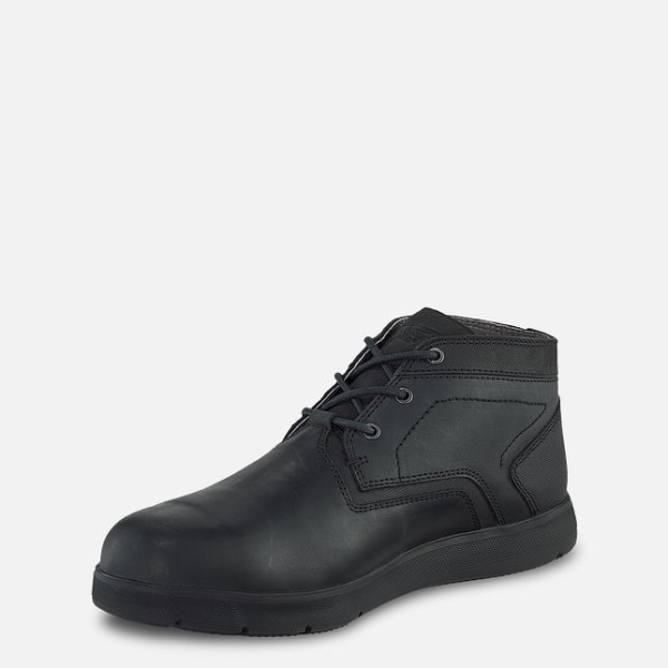 Men's Red Wing Zero-G Lite Safety Toe Chukka Safety Shoes Black | NZ0864XHC