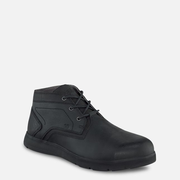 Men\'s Red Wing Zero-G Lite Safety Toe Chukka Safety Shoes Black | NZ0864XHC