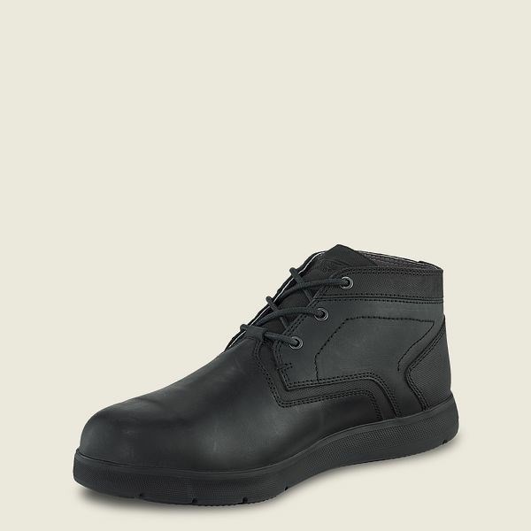 Men's Red Wing Zero-G Lite Safety Toe Chukka Work Shoes Black | NZ3015WML