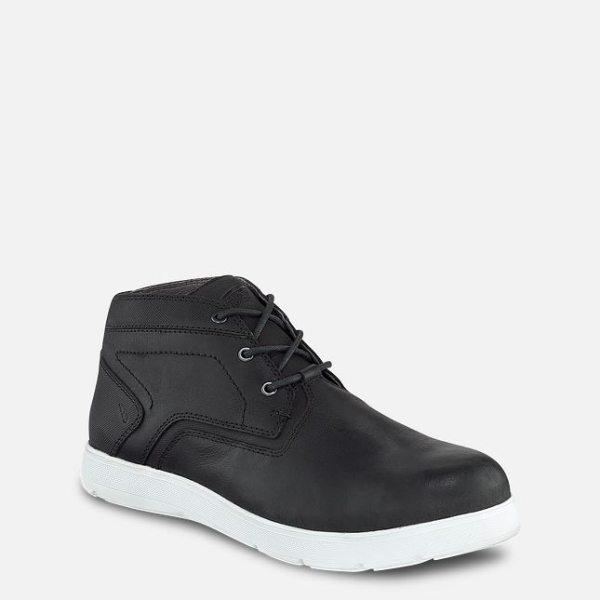 Men\'s Red Wing Zero-G Lite Safety Toe Chukka Safety Shoes Black | NZ8761LZA
