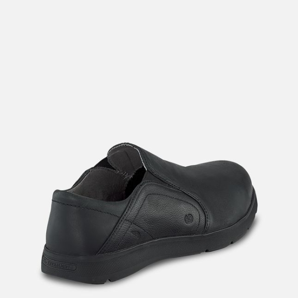 Men's Red Wing Zero-G Lite Safety Toe Slip-On Work Shoes Black | NZ7643YZI