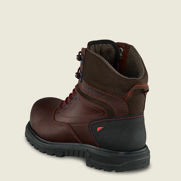 Women's Red Wing Brnr XP 6-inch Safety Toe Boot Waterproof Boots Black | NZ8732EZG