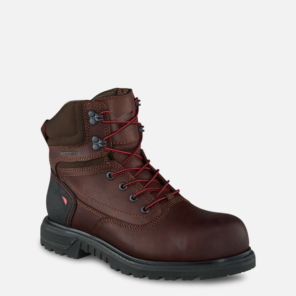 Women\'s Red Wing Brnr XP 6-inch Waterproof Work Boots Brown | NZ4305WJR