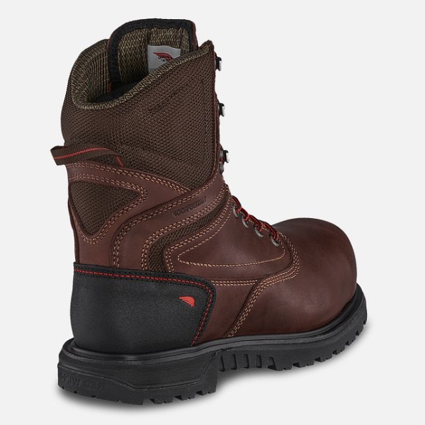 Women's Red Wing Brnr XP 8-inch Waterproof CSA Waterproof Shoes Brown | NZ1470QUE