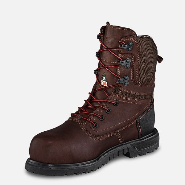 Women's Red Wing Brnr XP 8-inch Waterproof CSA Waterproof Shoes Brown | NZ1470QUE