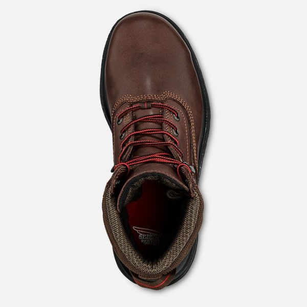 Women's Red Wing Brnr XP 8-inch Waterproof CSA Waterproof Shoes Brown | NZ1470QUE