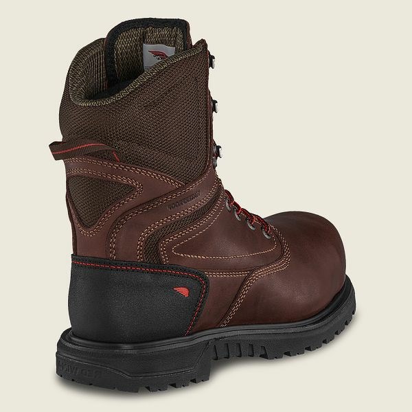 Women's Red Wing Brnr XP 8-inch Waterproof, CSA Soft Toe Boots Black | NZ7014OXG