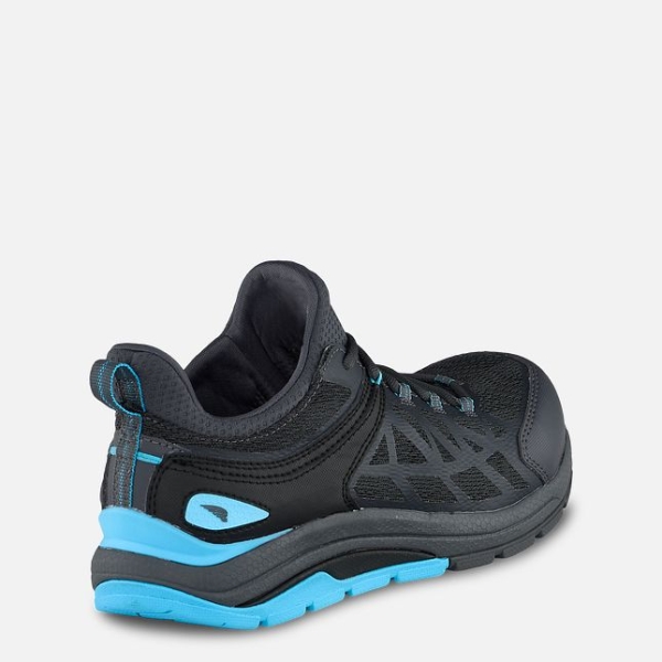 Women's Red Wing Cooltech™ Athletics Safety Toe Work Shoes Black / Blue | NZ4908CZQ