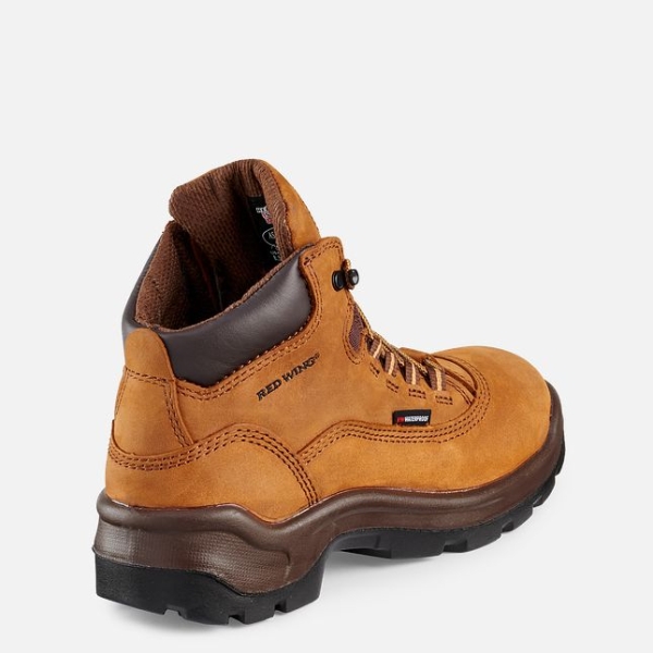 Women's Red Wing Flexbond 5-inch Waterproof Safety Shoes Brown | NZ3907SUI