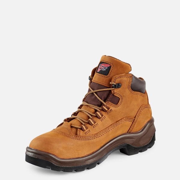 Women's Red Wing Flexbond 5-inch Waterproof Safety Shoes Brown | NZ3907SUI