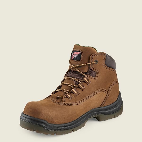 Women's Red Wing King Toe 5-inch Waterproof Soft Toe Boots Brown | NZ8312QRS