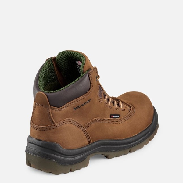 Women's Red Wing King Toe® 5-inch Waterproof Waterproof Shoes Brown | NZ0654TJW