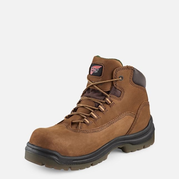 Women's Red Wing King Toe® 5-inch Waterproof Waterproof Shoes Brown | NZ0654TJW