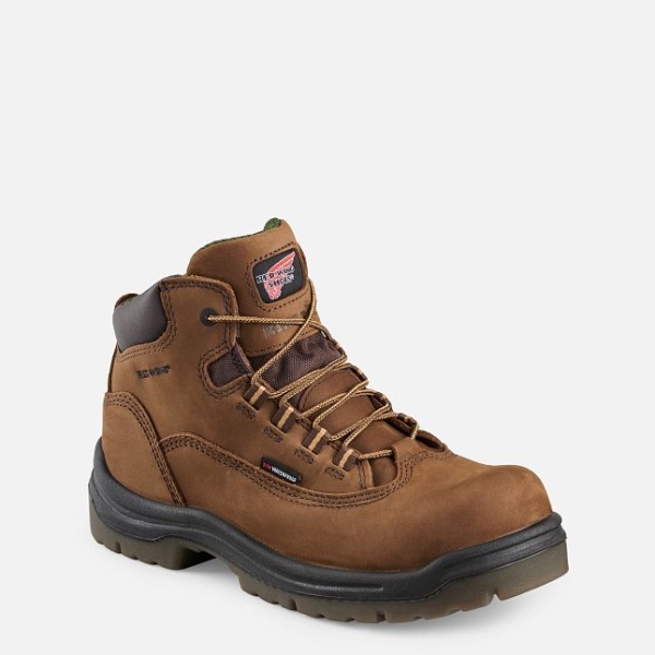 Women\'s Red Wing King Toe® 5-inch Waterproof Work Boots Brown | NZ7095VYC