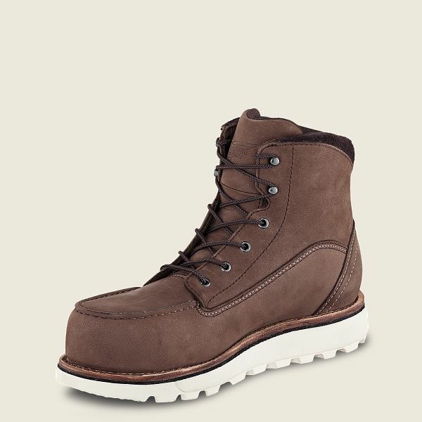 Women's Red Wing Traction Tred Lite 6-inch Waterproof Soft Toe Boots Brown | NZ4825SAG