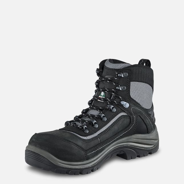 Women's Red Wing Tradeswoman 6-inch Waterproof CSA Hiker Work Shoes Black / Grey | NZ0173YLM