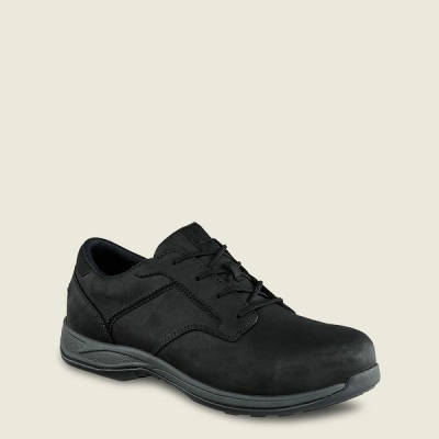 Men's Red Wing ComfortPro Safety Toe Oxford Work Shoes Black | NZ6903PNJ