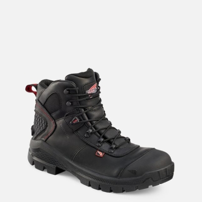 Men's Red Wing Crv™ 6-inch Waterproof Shoes Black | NZ5408NTR