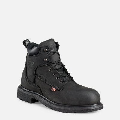 Men's Red Wing Dynaforce® 6-inch Waterproof Safety Shoes Black | NZ6094APZ