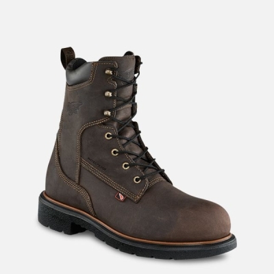 Men's Red Wing Dynaforce® 8-inch Insulated Waterproof Shoes Brown | NZ9807VXH