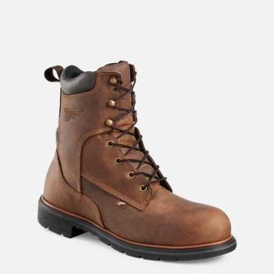 Men's Red Wing Dynaforce® 8-inch Work Boots Brown | NZ9657MCH