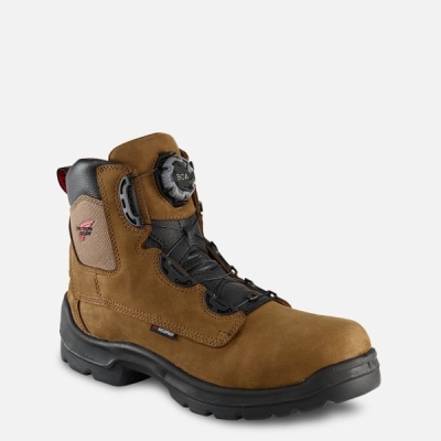 Men's Red Wing Flexbond 6-inch BOA® Waterproof Shoes Brown | NZ7921VTW