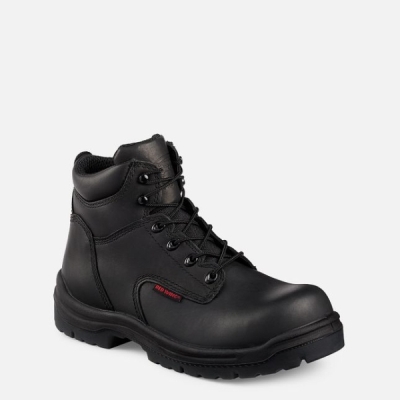 Men's Red Wing King Toe® 6-inch Work Boots Black | NZ5280JGB