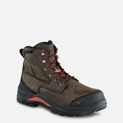 Men's Red Wing King Toe® Adc 6-inch Insulated, Waterproof CSA Work Boots Brown | NZ9018QVB