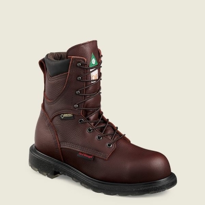 Men's Red Wing SuperSole 2.0 8-inch Insulated, Waterproof CSA Safety Toe Boots Brown | NZ9768ZVY