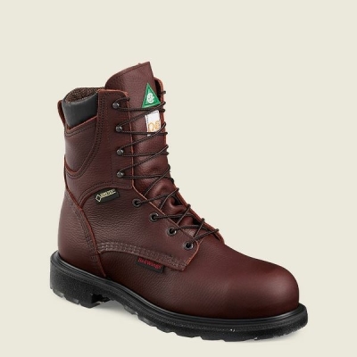 Men's Red Wing SuperSole 2.0 8-inch Waterproof CSA Safety Toe Boots Brown | NZ2079RUQ