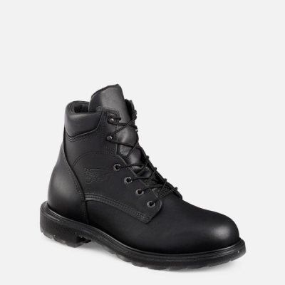 Men's Red Wing Supersole® 2.0 6-inch Work Boots Black | NZ5672CPL