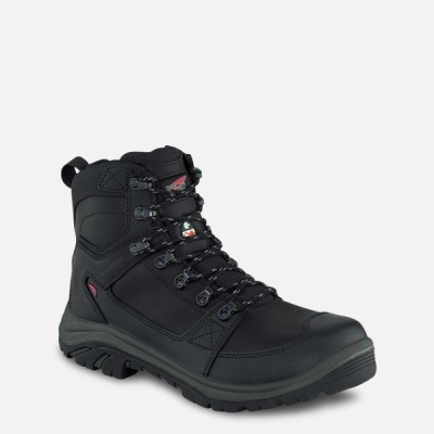 Men's Red Wing Tradesman 6-inch Side-Zip, Waterproof CSA Work Shoes Black | NZ5082PAM