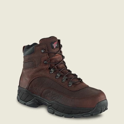 Men's Red Wing TruHiker 6-inch Waterproof Soft Toe Hiking Boots Red | NZ7194QSH
