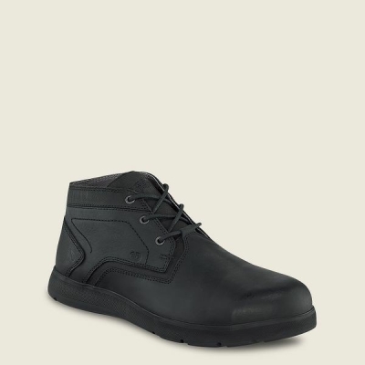 Men's Red Wing Zero-G Lite Chukka Work Shoes Black | NZ5702TDB