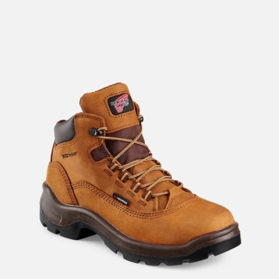 Women's Red Wing Flexbond 5-inch Waterproof Safety Shoes Brown | NZ3907SUI
