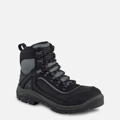 Women's Red Wing Tradeswoman 6-inch Waterproof Safety Shoes Black / Grey | NZ0581YQC