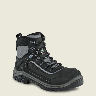 Women's Red Wing Tradeswoman 6-inch Waterproof CSA Safety Toe Hiking Boots Black | NZ1098CYV